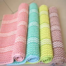 stripe microfiber cheap floor tiles chenille bath mat